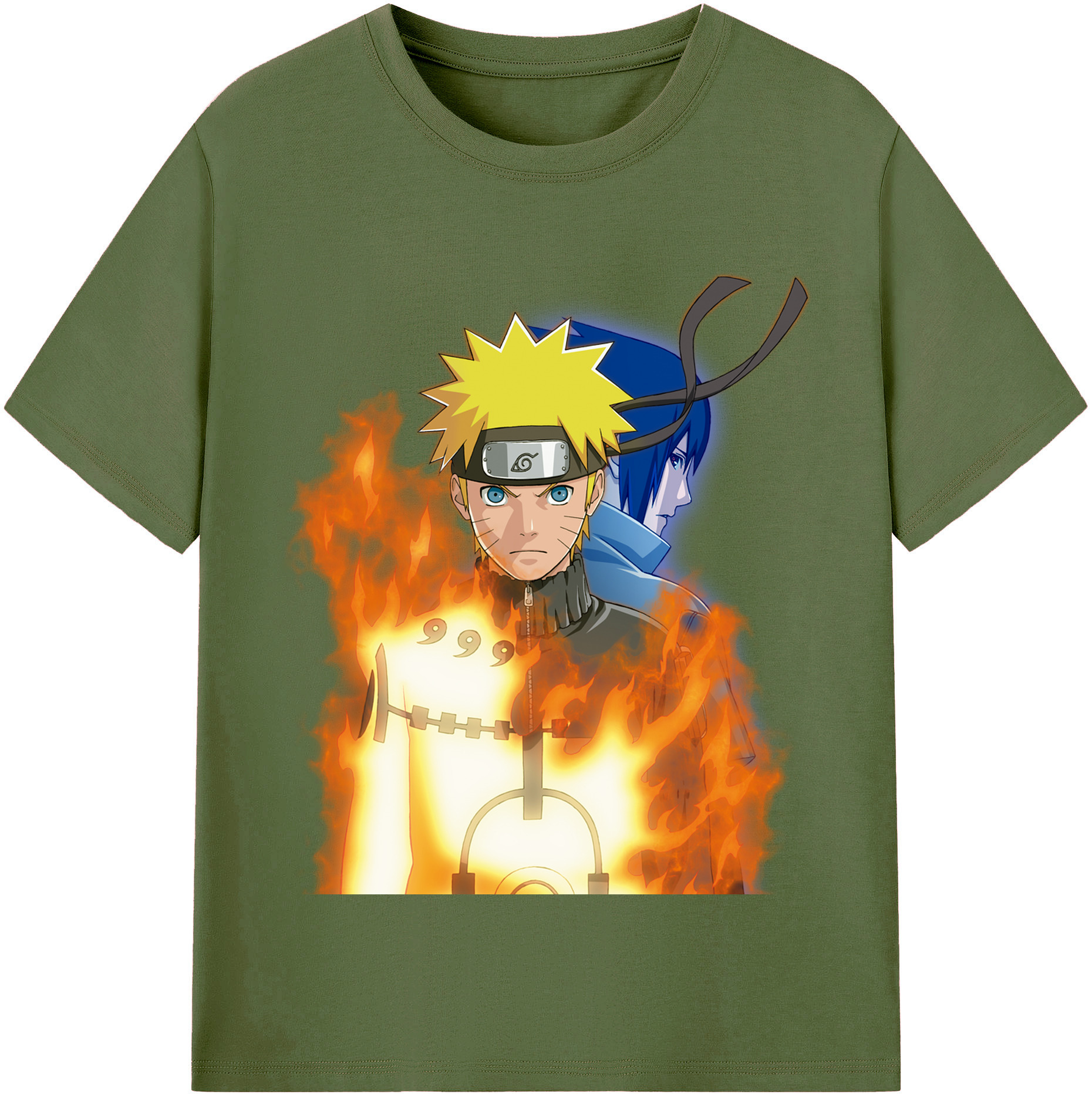 （画像用） NARUTO -ナルト- うずまき ナルト Uzumaki Naruto 綿100％半袖Tシャツ（フロントプリント）